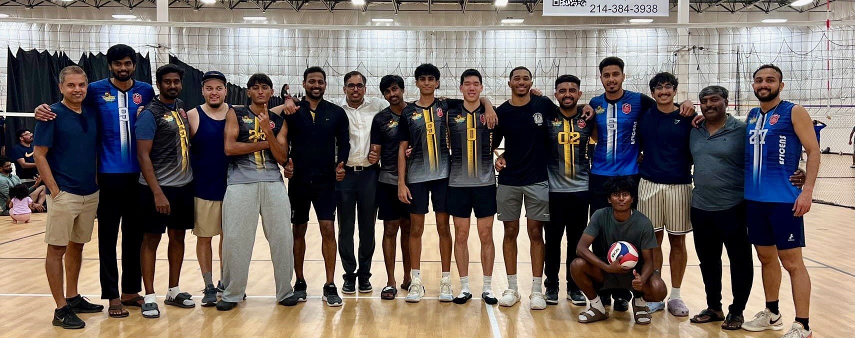 The IndyRoots Sports Club squad together on court in Austin, Texas